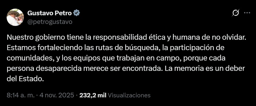 Pronunciamiento Presidencial